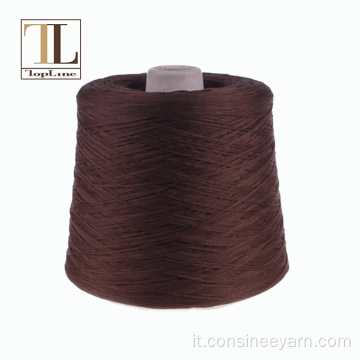 filato per maglieria in cotone mako mercerizzato 100% stile nastro